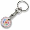 Printed Trolley Coin Key Ring E915403