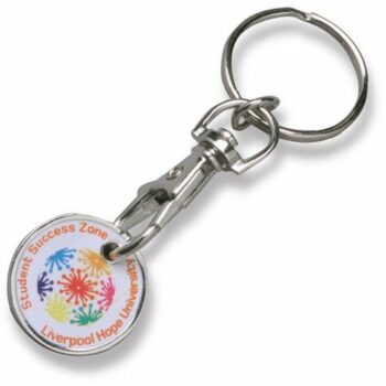 Printed Trolley Coin Key Ring E915403