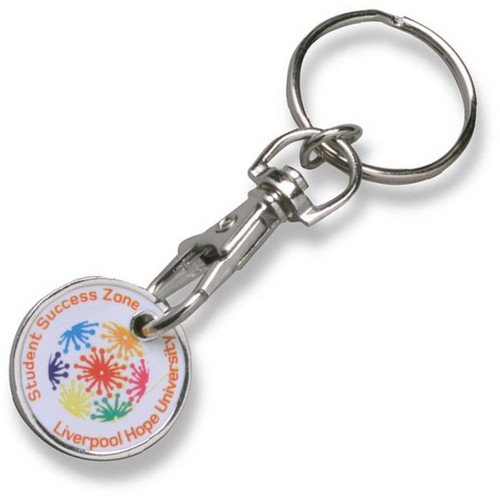 Printed Trolley Coin Key Ring E915403