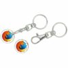 UK 7 Day Printed Trolley Coin Key Ring E915404