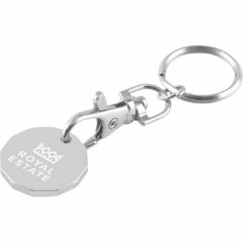 Laser Engraved Trolley Coin Key Ring E915405 [TCRNLE]