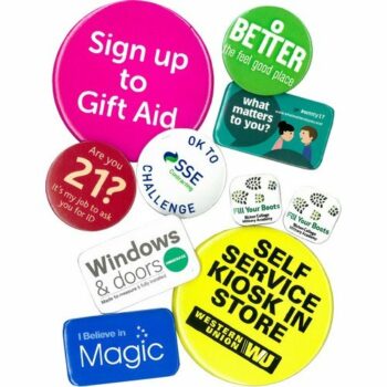 100mm Big Round Button Badge E915501