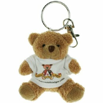 Tubby Bear Key Ring with White T-Shirt 76mm/3" E916001