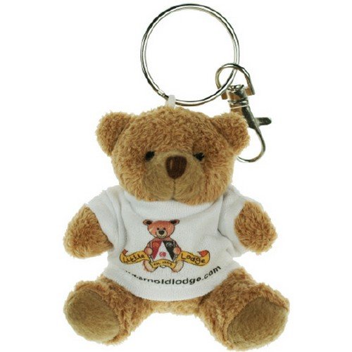Tubby Bear Key Ring with White T-Shirt 76mm/3" E916001