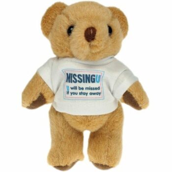 Honey Jointed Bear with White T Shirt 127mm/5" E916006