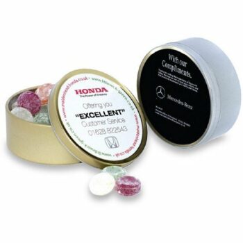Travel Tins of Sweets Gold or Silver E916306