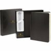 Cross Black Journal & Stratford Chrome Ball Pen Set E93502