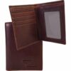 Blank Canvas Leather Bi-Fold Card Holder E93601
