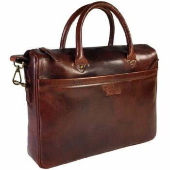 Blank Canvas Leather Briefcase E93702