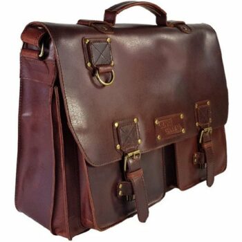 Blank Canvas Leather Satchel Bag E93706