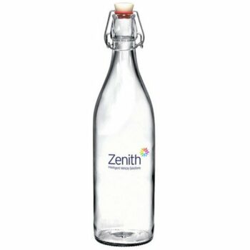 1 Litre Reusable Flip Top Water Bottle - Round E94207