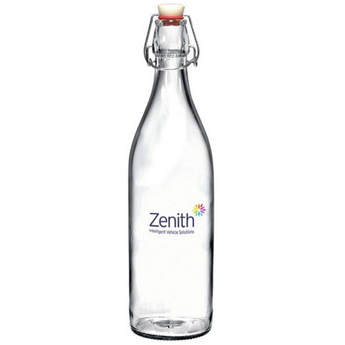 1 Litre Reusable Flip Top Water Bottle - Round E94207