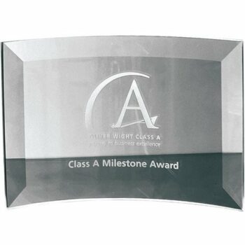 Jade Glass Bevelled Crescent 100x145x50mm E94401 [PG13]