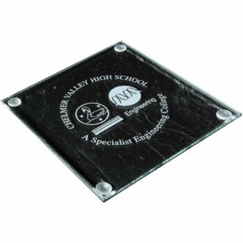 Jade Square Glass Coaster E94404 [COA4]