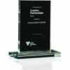Budget Jade Glass Rectangle Award E94405 [BLOMJGWB]