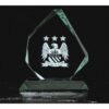 Jade Glass Iceberg Plaque in Lined Presentation Box E94504