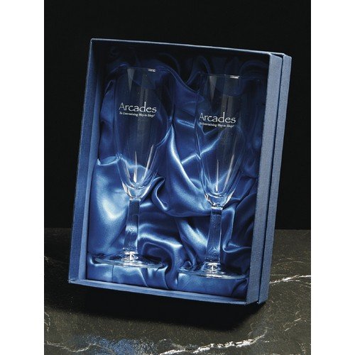 Pair of Champagne Flutes in Lined Presentation Box E94508