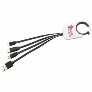 Multi USB Cables with Retractable Clip E97705