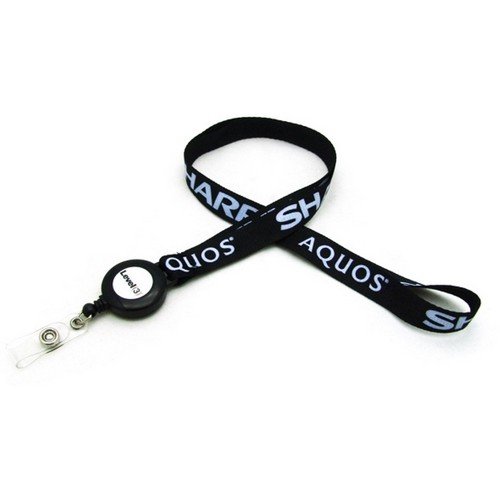 Sublimated Lanyard with Reel E99509