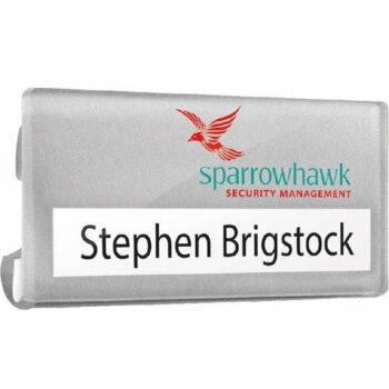 Clear Acrylic Reusable Window Badges E99702 [ACRW]