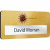 Metal Faced Reusable Name Window Badges E99703 [AW]