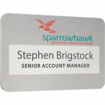 PVC Faced Reusable Name Window Badges E99706 [SRB]