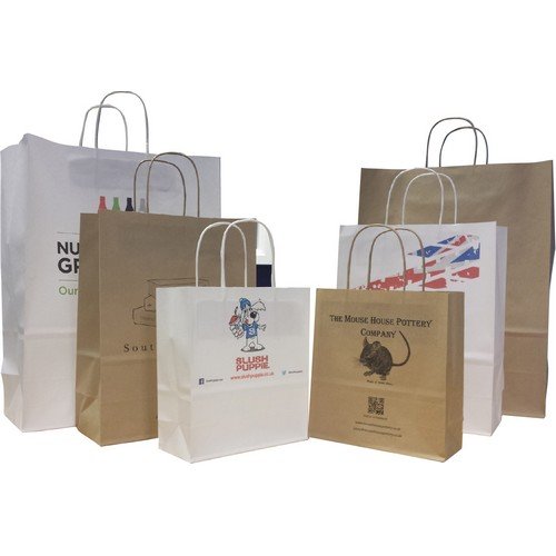 Kraft Paper Bags Printed Full Colour 190x80x210 E99804