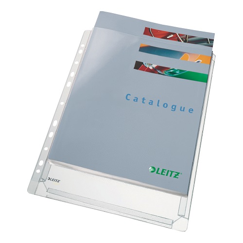 Leitz A4 Expanding Punched Pockets 47188 - Pack 5