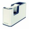 Discover the Leitz WOW Tape Dispenser in sleek white model 53641001 designed for effortless tape dispensing and a stylish addition to your office or home workspace.