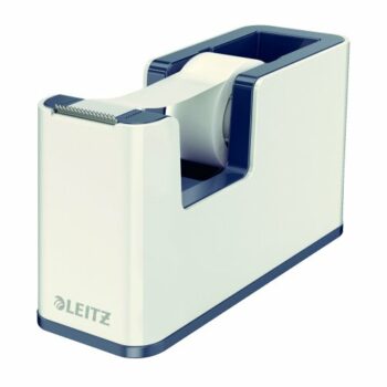 Discover the Leitz WOW Tape Dispenser in sleek white model 53641001 designed for effortless tape dispensing and a stylish addition to your office or home workspace.