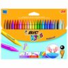 Explore the vibrant BIC KIDS Plastidecor Crayons in assorted colours perfect for creative projects and artistic expression. This pack of 24 crayons is ideal for children providing smooth and easy application on paper.