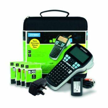 Discover the DYMO D1 LabelManager 420P Kit a versatile label maker (S0915480) perfect for organising your home or office with high-quality durable labels.