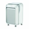 Discover the Fellowes Powershred LX211 White Micro-Cut Shredder model 5050301 designed for secure document disposal with its P-5 micro-cut technology ensuring your sensitive information is kept safe.