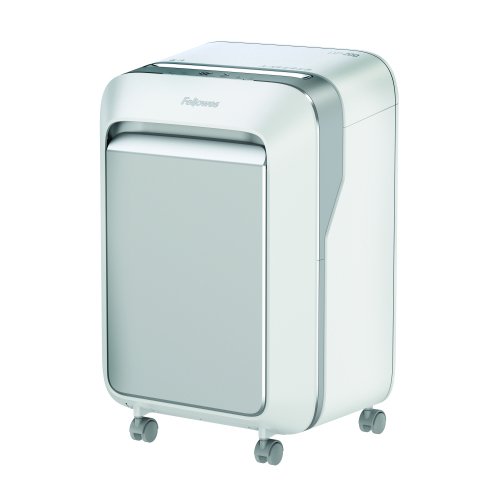 Discover the Fellowes Powershred LX211 White Micro-Cut Shredder model 5050301 designed for secure document disposal with its P-5 micro-cut technology ensuring your sensitive information is kept safe.