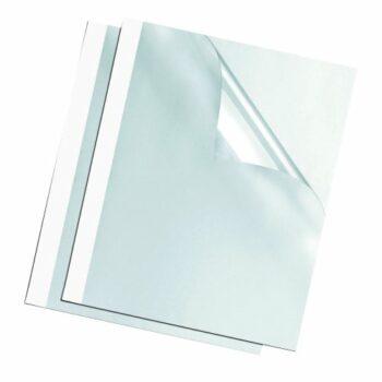 Shop the Fellowes 3mm Thermal Binding Covers available in a convenient pack of 100 (model 53152) perfect for creating professional-looking bound documents with ease.