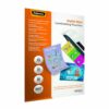 Enhance your document protection with Fellowes A3 Matt Laminating Pouches ideal for preserving important papers and photos. This pack of 25 pouches ensures a professional finish and durability for all your laminating needs.