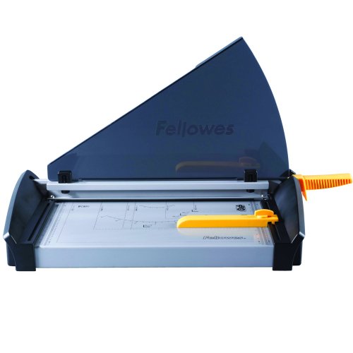 Discover the Fellowes Plasma A3 Guillotine 5411101 designed for precise cutting with its sharp blade and sturdy base perfect for all your crafting and office needs. This reliable guillotine ensures clean straight cuts for documents and projects up to A3 size.