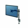 Enhance your workspace with the Fellowes Reflex Single Monitor Arm 8502501 designed for optimal screen positioning and ergonomic comfort. This adjustable monitor mount supports a clutter-free desk while improving your viewing experience.