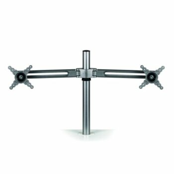 Enhance your workspace with the Fellowes Lotus Dual Monitor Arm 8042901 designed to support two monitors for optimal viewing comfort and productivity. This adjustable monitor stand promotes ergonomic positioning helping to reduce neck and eye strain.
