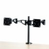 Enhance your workspace with the Fellowes Professional Series Dual Monitor Arm 8041701 designed to support two monitors for optimal viewing and improved productivity. This adjustable monitor arm offers ergonomic benefits and a sleek design perfect for any office setup.