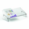 Enhance your workspace with the Fellowes Clarity Document Support 9731301 designed to elevate documents for better visibility and comfort. This stylish and functional document holder is perfect for improving your productivity and maintaining an organised desk.