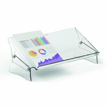 Enhance your workspace with the Fellowes Clarity Document Support 9731301 designed to elevate documents for better visibility and comfort. This stylish and functional document holder is perfect for improving your productivity and maintaining an organised desk.