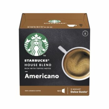 Discover the rich and smooth flavour of Nescafe Dolce Gusto STARBUCKS Americano House Blend with this convenient pack of 36 capsules perfect for brewing your favourite coffee at home.