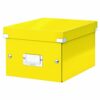 Discover the Leitz Medium Box in vibrant yellow model 60440016 perfect for stylish storage solutions. This Click & Store box combines functionality with a pop of colour ideal for organising your workspace or home.