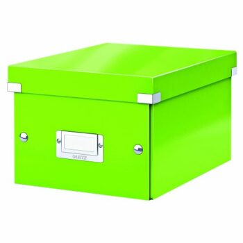 Discover the Leitz Medium Box in vibrant green model 60440054 perfect for stylish storage solutions. This Click & Store box combines functionality with a modern design ideal for organising your workspace or home.