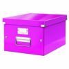 Discover the stylish Leitz Medium Box in vibrant pink model 60440023 perfect for organising your workspace while adding a pop of colour. This Click & Store solution combines functionality with a modern design ideal for home or office use.