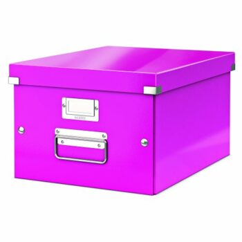 Discover the stylish Leitz Medium Box in vibrant pink model 60440023 perfect for organising your workspace while adding a pop of colour. This Click & Store solution combines functionality with a modern design ideal for home or office use.