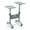 Discover the Nobo Twin Multimedia Projector Trolley 1900791 designed for easy mobility and optimal presentation of your multimedia equipment. This sturdy trolley features adjustable height and ample storage making it perfect for classrooms and conference rooms.