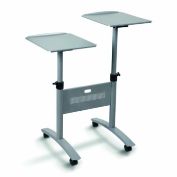 Discover the Nobo Twin Multimedia Projector Trolley 1900791 designed for easy mobility and optimal presentation of your multimedia equipment. This sturdy trolley features adjustable height and ample storage making it perfect for classrooms and conference rooms.