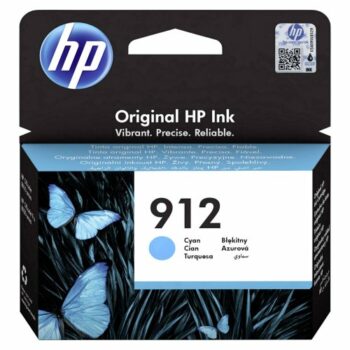 Shop the HP 912 Cyan Ink Cartridge (3YL77AE) for vibrant colour printing and exceptional quality. Perfect for home and office use this reliable ink cartridge ensures your documents and photos look their best.